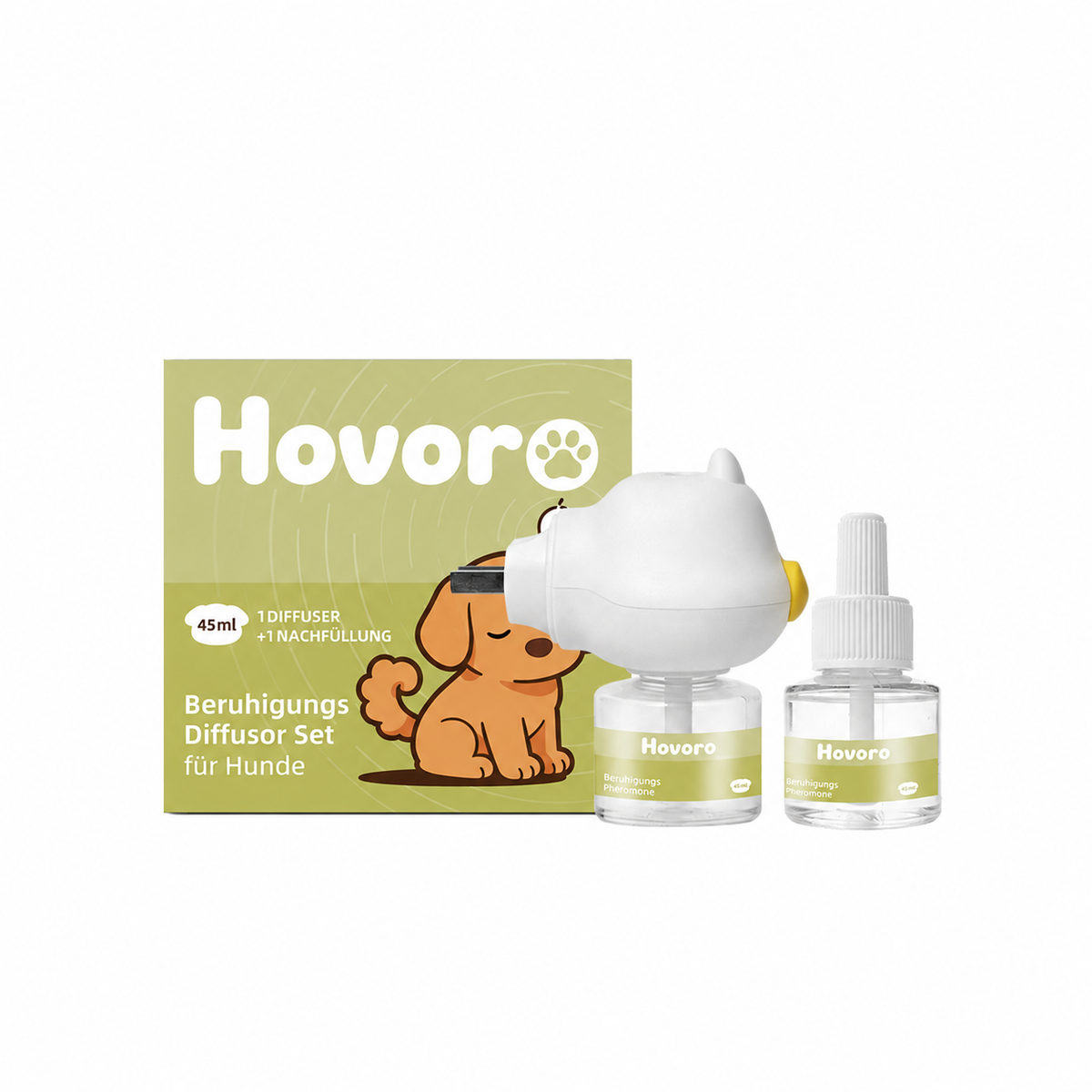 Hovoro Diffusor-Set Produktansicht mit Verpackung