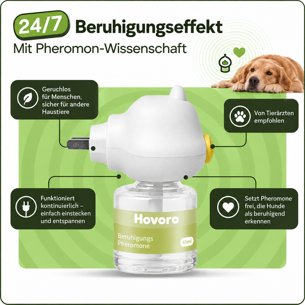 Hovoro Produktvorteile auf einen Blick: ohne Medikamente, geruchlos, einfach einstecken